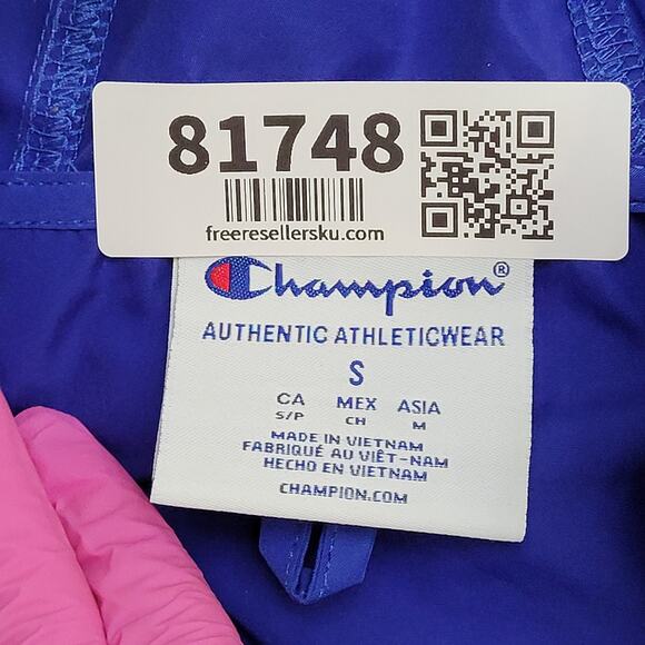 Champion Stadium Packable 1/2 Zip Jacket S/M 21x26 Surf-the-Web - Picture 6 of 16